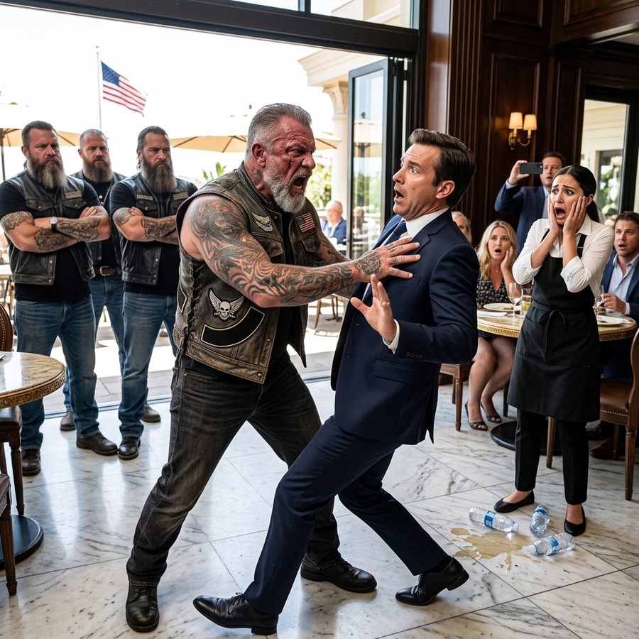 The Restaurant Manager Mocked The Hells Angel And Said “We Don’t Serve Bikers”— He Didn’t Know The Biker Was A Decorated Marine Saving The 82-Year-Old Owner