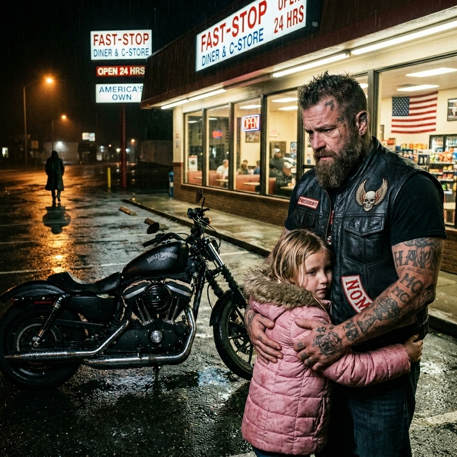 6-Year-Old Asked The Most Dangerous Hells Angel To Walk Her Home, Never Knowing He Was a Veteran Army Ranger — What Happened Next Changed Everyone’s Mind About Him