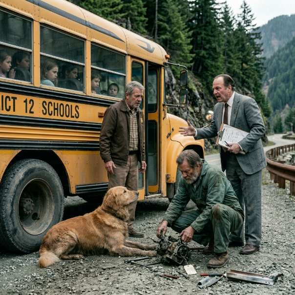 The bus driver silenced the cheerful hum of the school kids with a single, chilling confession, only for us to realize too late that he wasn’t joking. Mr. Henderson had been our driver for years, a man of few words, but today he pulled the bus over on a lonely, fog-drenched mountain pass and turned to face us with eyes that looked like shattered glass.