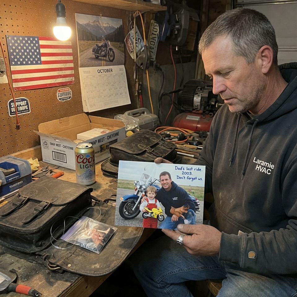 I PAID TWENTY-TWO HUNDRED DOLLARS FOR A USED SADDLEBAG. A DEAD MAN’S FAMILY PHOTOGRAPH WAS STITCHED INSIDE. TWO YEARS OF SEARCHING LED NOWHERE. THE TRUTH ABOUT THAT PORCH IN MISSOURI NO ONE HAS TOLD YET!