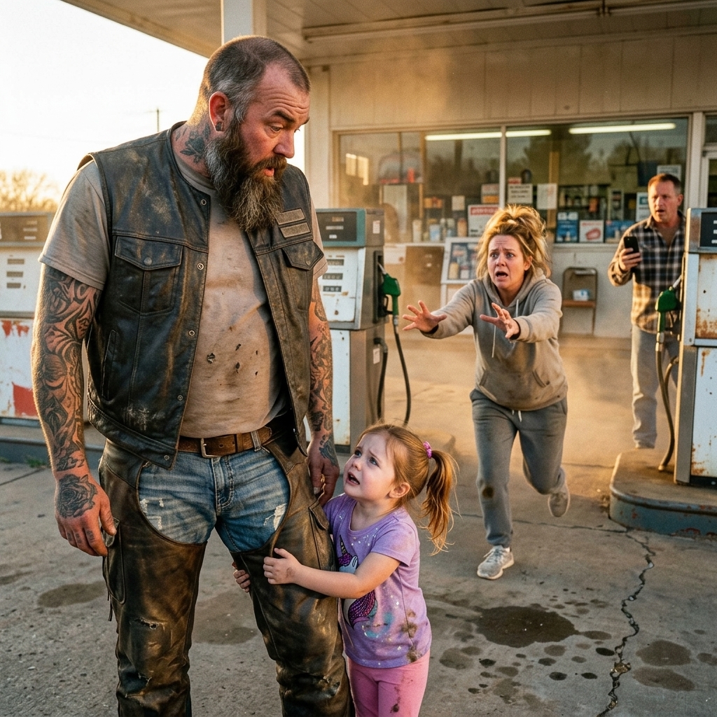 A HELLS ANGEL no one dared approach. A 3-year-old GIRL who RAN up to him. She asked “ARE YOU A BEAR?” He COULDN’T reply. THE TRUTH behind her question is the SECRET NO ONE SAW COMING!