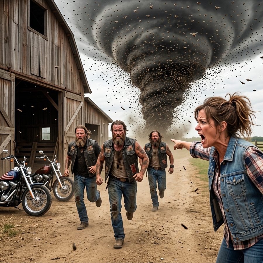 Single Mom Saved Bikers from Deadly Bee Swarm— The Next Day 100 Hell’s Angels Showed Up and Her Son’s Drawing Exposed a Land Grab Conspiracy
