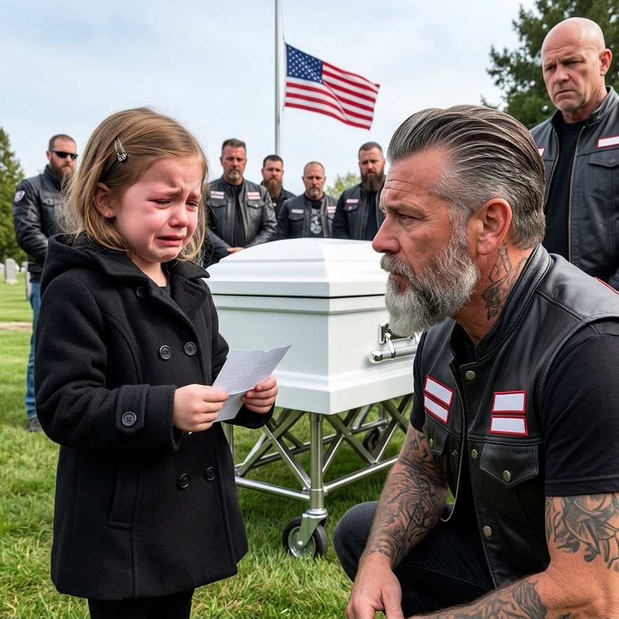 When a 6-Year-Old Girl Asked a Biker to Carry Her Brother’s Casket, 800 Strangers Drove Through the Night to Honor Him