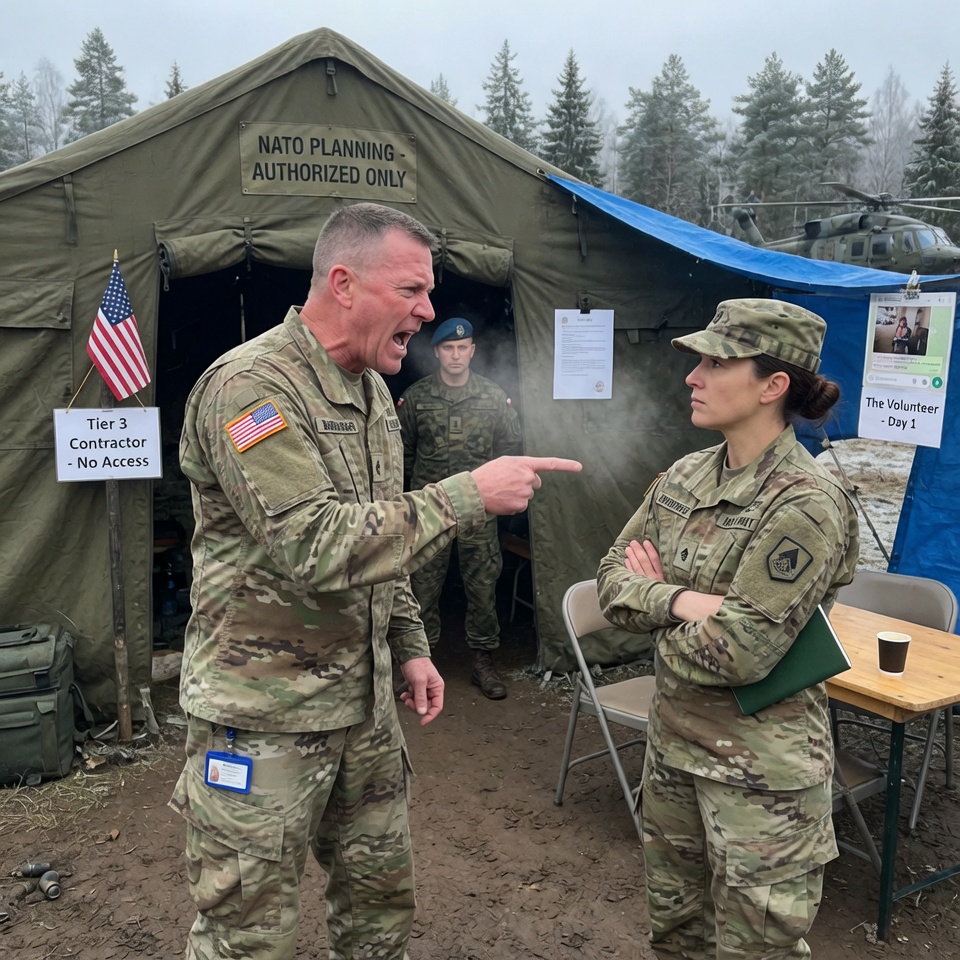 A Sergeant Major Dismissed Her As The NATO Translator—Until Her Rank Froze The Allied Command Tent