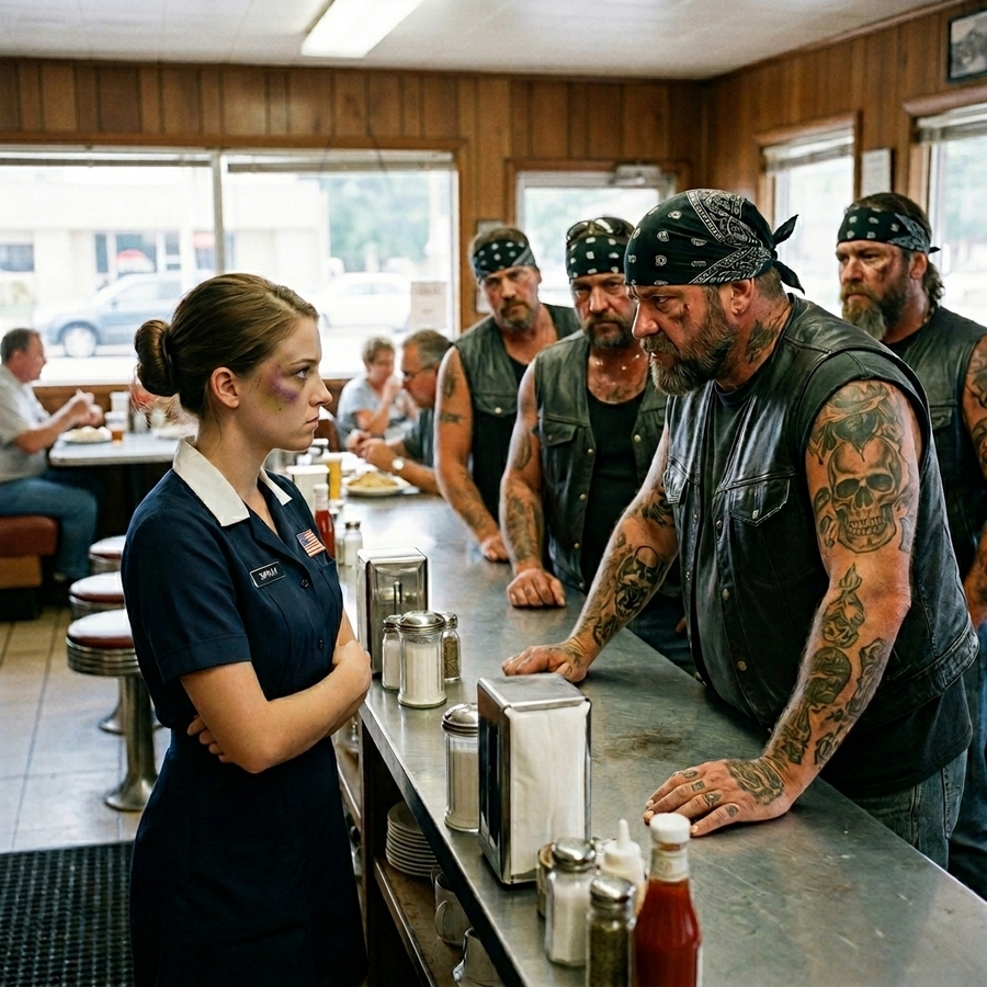 Biker Gang Leader Notices Bruises, Rescues Waitress, and Dismantles a Drug Empire — Now Her Café Brings Hope to Survivors