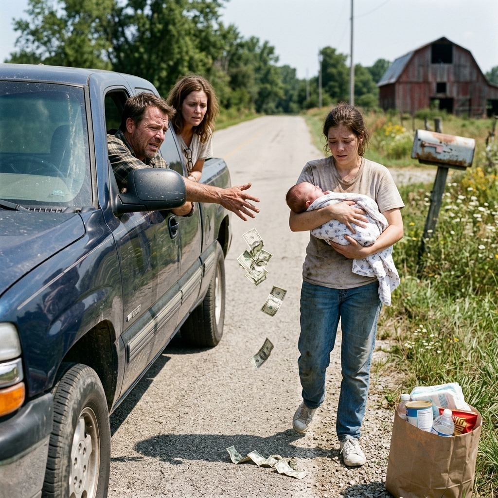WHOLE STORY: I was driving my fiancée home when I saw my homeless ex-wife standing on the roadside with twins in her arms—and everything I thought I knew shattered in one breath.
