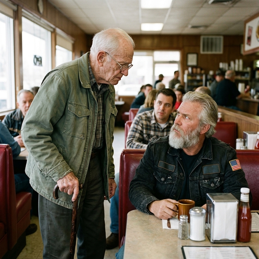 Seven Tables Refused A Bruised Elderly Man—then A Hells Angel Pulled Out A Chair And Exposed A Family Betrayal