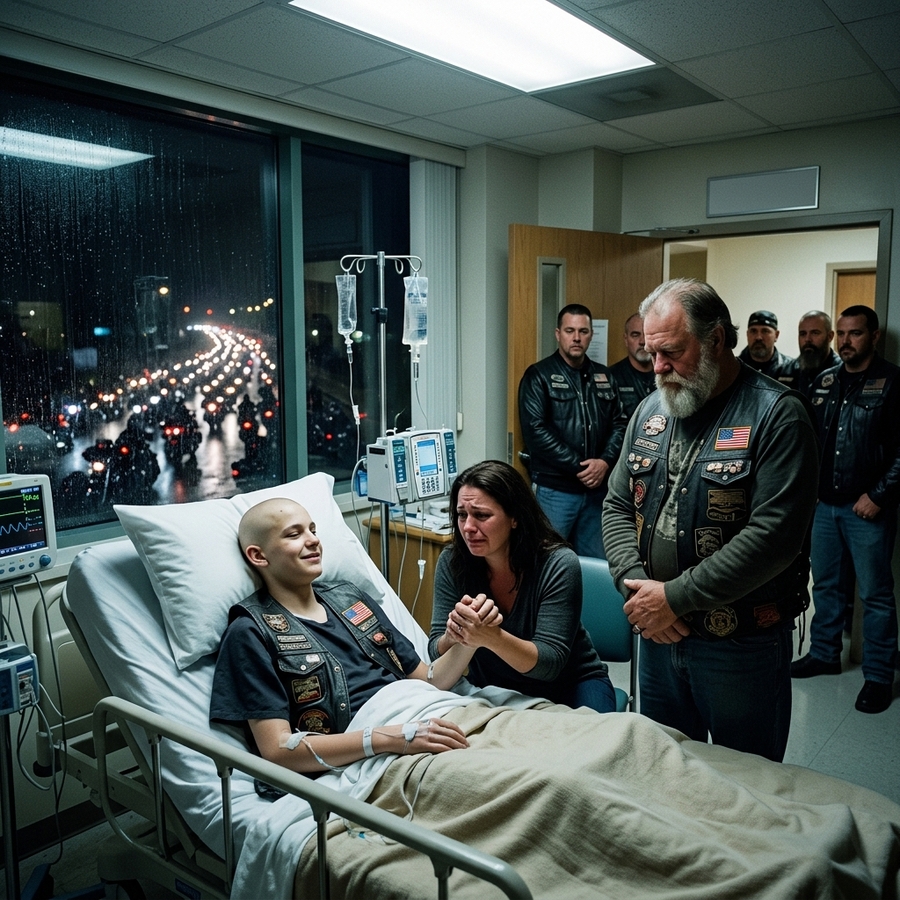 Dying Teen’s Final Wish Was to Meet the Hells Angels — They Thought It Was Crazy But What 300 Bikers Did Next Left The Whole Hospital Speechless