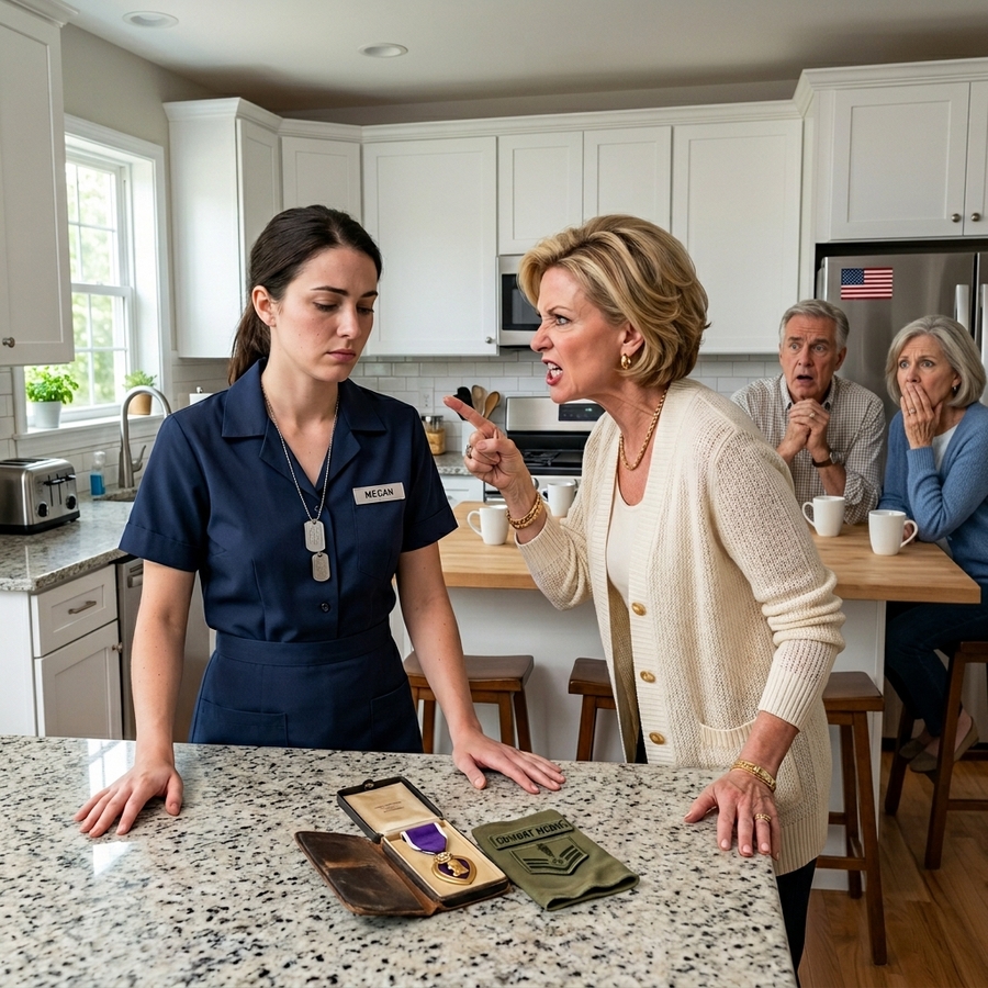 “I WAS A COMBAT MEDIC WHO SERVED TWO TOURS. NOW I’M A WAITRESS THEY CALL ‘THE FAMILY FIXER.’ WHEN I COLLAPSED MID-SHIFT AND THEY THREW A BARBECUE INSTEAD OF COMING, I KNEW I HAD TO REVEAL WHAT I’D HIDDEN FOR 12 YEARS. GUESS WHAT HAPPENED NEXT.”