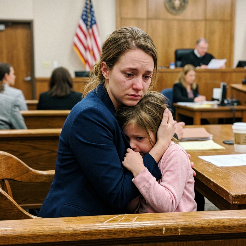 WHOLE STORY: “Take your brat and go to hell,” my husband barked across the courtroom, loud enough that the clerk stopped typing—and my daughter flinched so hard I felt her shoulder slam into my ribs.