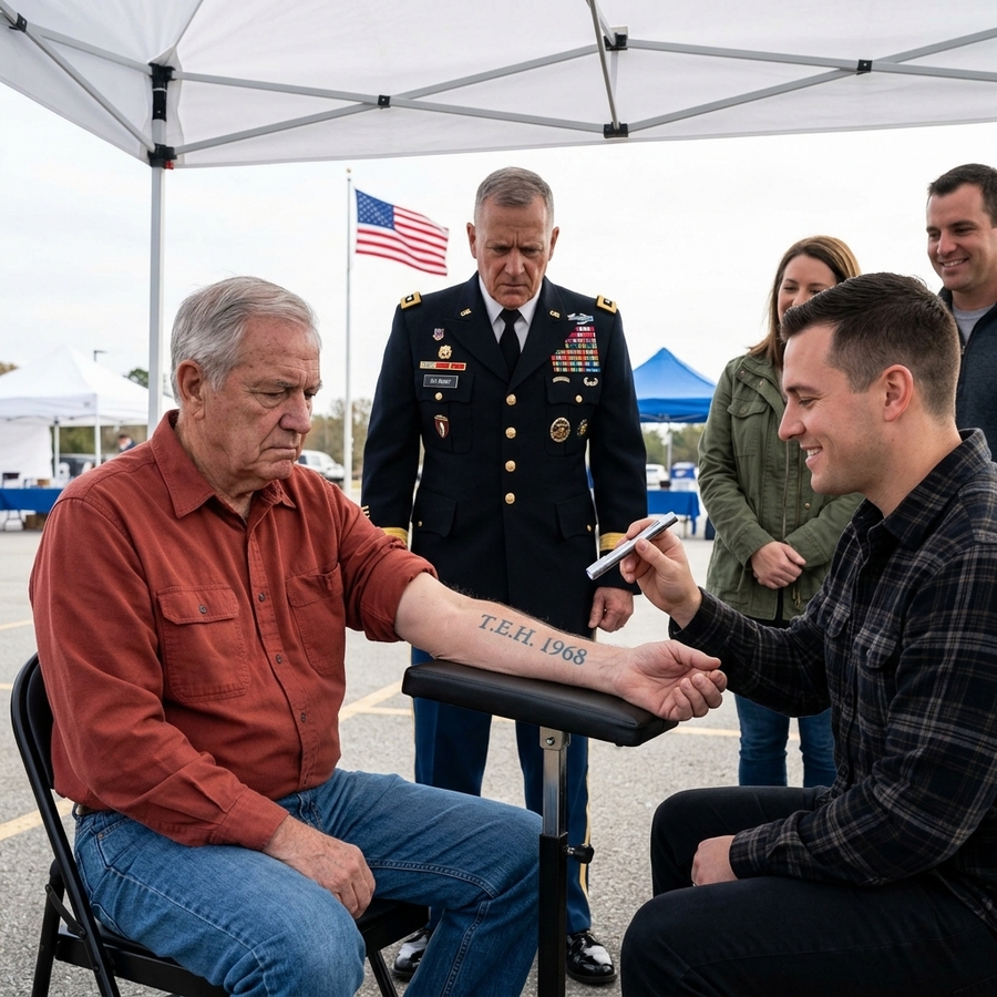 He Called My Faded Marine Tattoo A ‘Smudge’ — But When I Showed Him The Dog Tag I’ve Carried For 54 Years His Face Went Pale