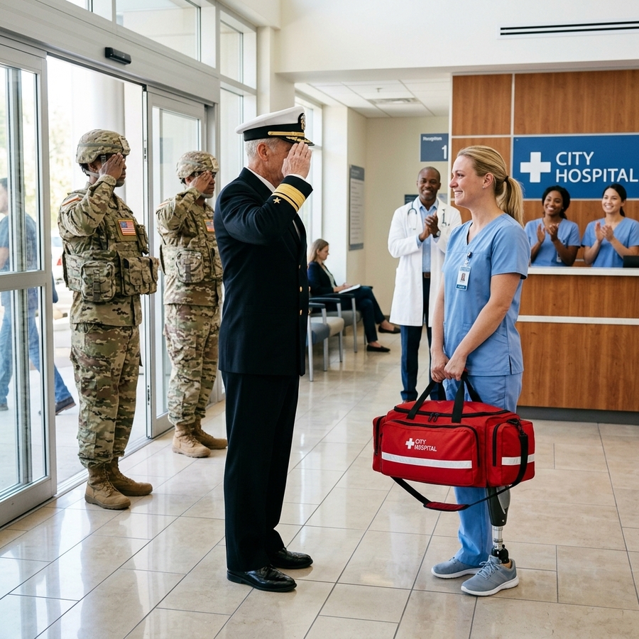Doctors Called the Quiet Nurse with a Prosthetic Leg “Useless Crippled”— Until a Navy Admiral Arrived Asking for “Steel Phantom”