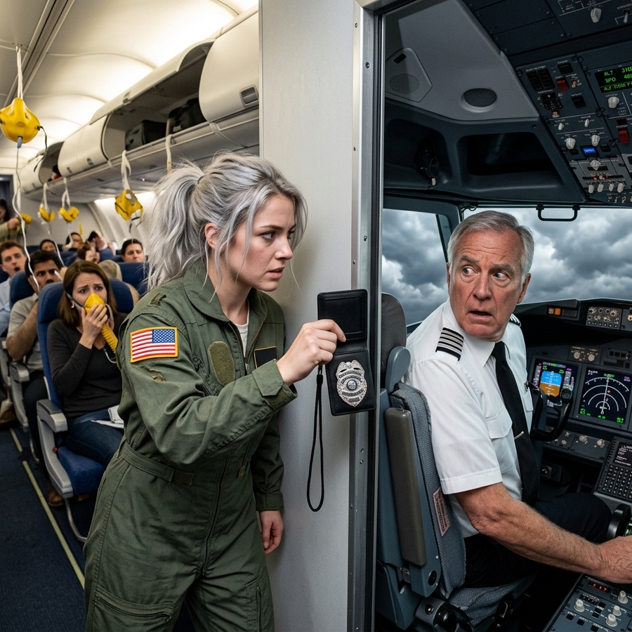 Nobody Knew the Woman in 8A Was a Combat Pilot — Until the Pilot Collapsed and She Walked Into the Cockpit To Save Everyone On Board