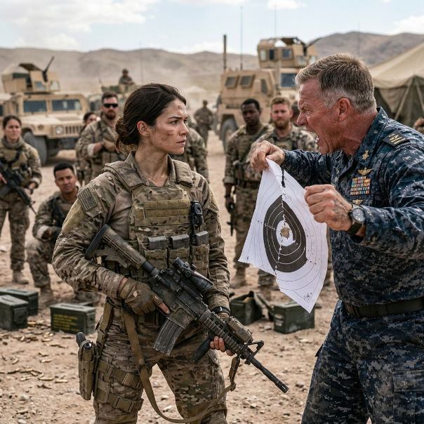 When Commander Kincaid maliciously ripped my perfect target sheet to shreds in front of my entire squad, the humiliation hit me like a physical blow, but neither of us realized his betrayal had just triggered a terrifying response from the surrounding hills.