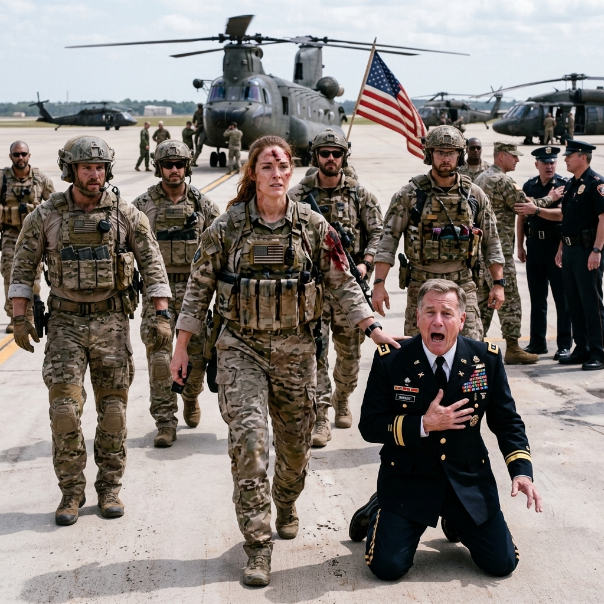 When Base Commander Richard Briggs coldly stripped me of my command and abandoned my wounded SEALs on the blistering tarmac, I swallowed the bitter betrayal, leaving him entirely unaware of the devastating secret I was about to unleash.
