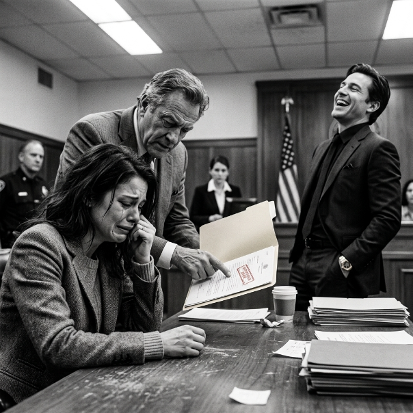 He LAUGHED as my lawyer presented the evidence, his arrogance shielding him from the truth of my son’s fight.