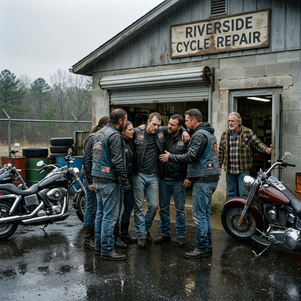 The ENTIRE TOWN turned these STRANDED men away because of their tattoos, but when this elderly couple saw them shivering in the rain, they made a CHOICE that changed everything—WILL YOU BE THE ONE WHO OPENS THE DOOR?