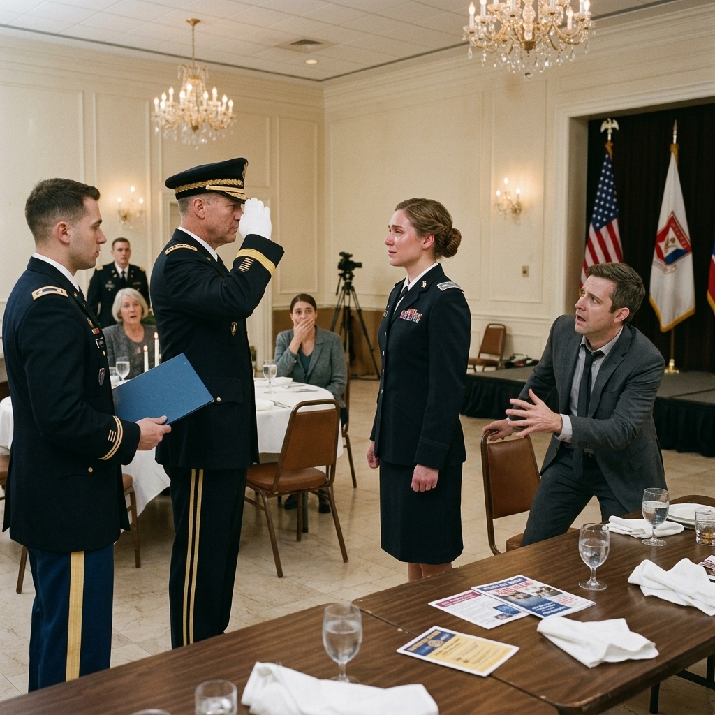 WHOLE STORY: He TOLD me I didn’t belong at his brother’s promotion gala —But he didn’t know HIS COMMANDER would salute ME in front of the whole room.