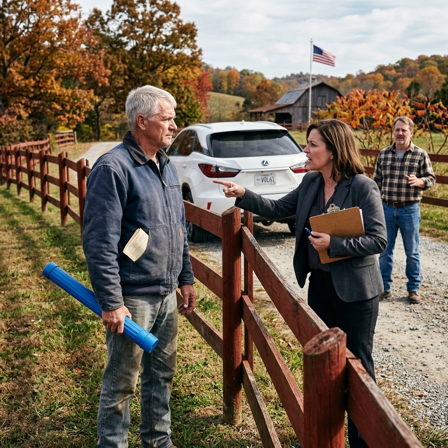 HOA Karen Tried To Fine Me for My Fence Color—Until My 1952 Deed Proved the Road She Parked On Was Mine