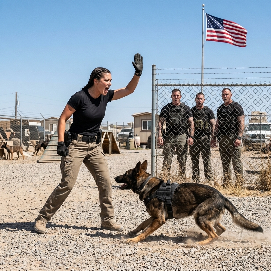 Waitress Begs to Save Condemned Police K9, Officers Laugh — Then They Discover She Was His Secret Military Trainer