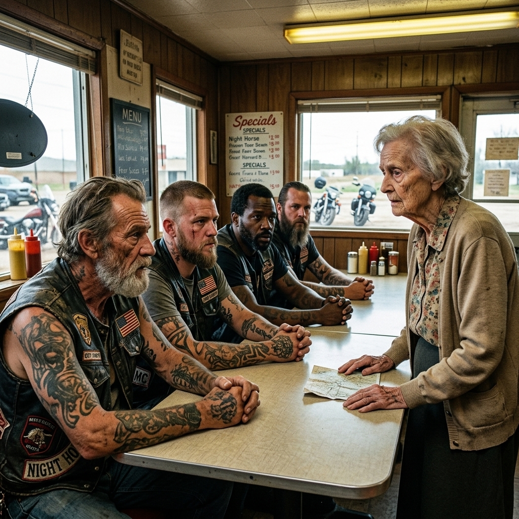 WHOLE STORY:I overheard my favorite customer’s nephew plotting to steal her house—so when six bikers walked into the diner, I knew exactly who to tell.