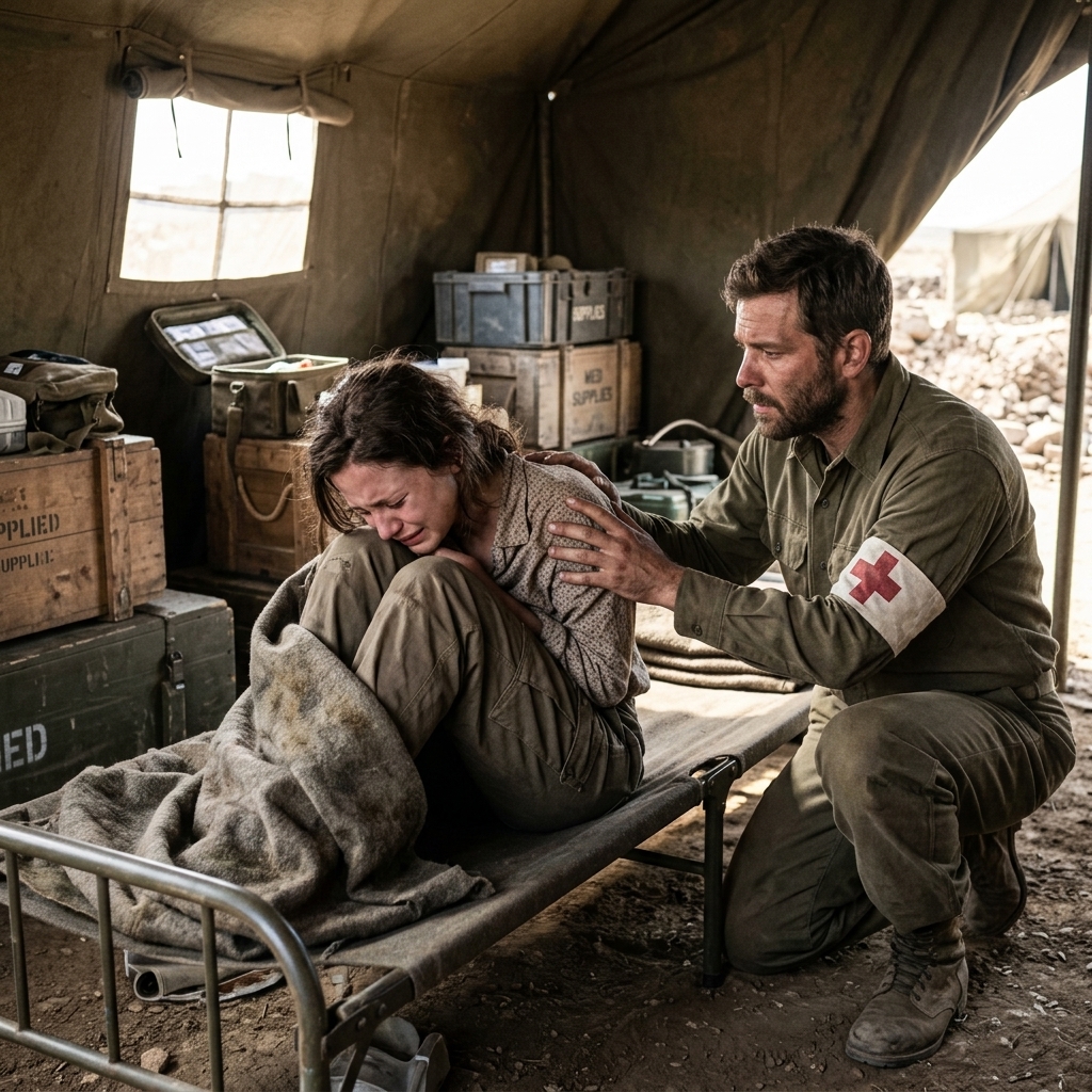 When a German POW whispered “It hurts when I sit,” American medic Leland never expected the horror he would uncover.