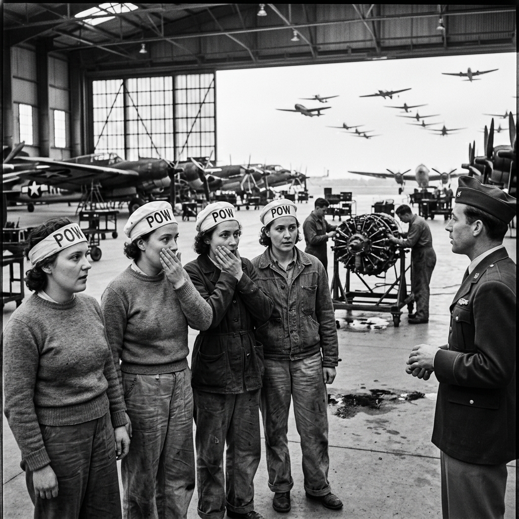 The moment 47 German women prisoners arrived in America expecting weakness—one glance at Norfolk Naval Base proved everything they were told was a lie.