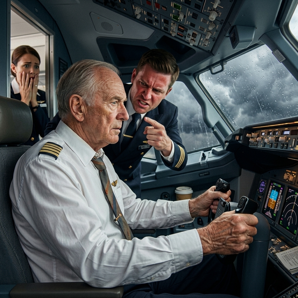 WHOLE STORY: The lead flight attendant called me a liability and tried to drag me out of the cockpit while 164 people screamed behind us. Ten minutes later, two F-35s called me sir.