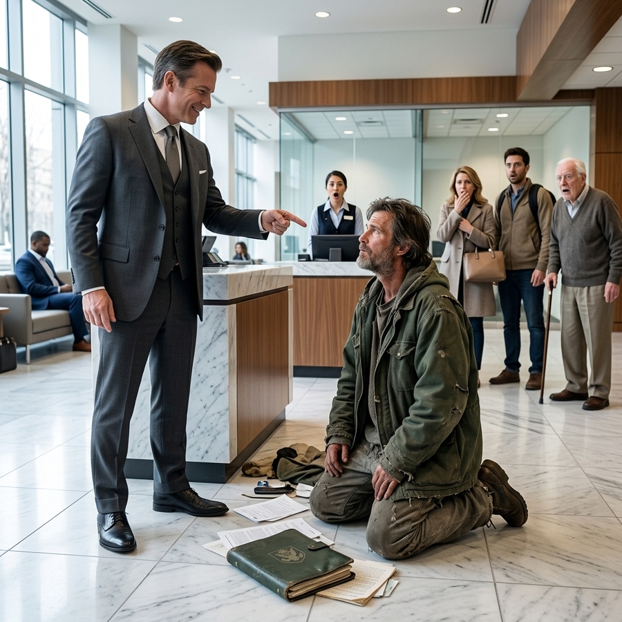 THE REGIONAL DIRECTOR LAUGHED AT THE HOMELESS MAN’S LOAN BINDER AND THREW IT ON THE LOBBY FLOOR