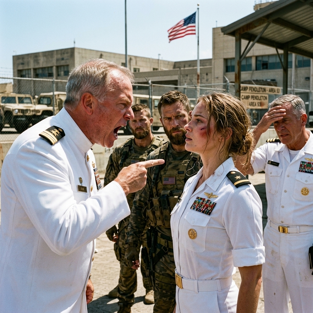 WHOLE STORY: The slap SOUNDED like a gunshot across the tarmac. Five thousand soldiers, sailors, officers—all of them FORGOT how to breathe.