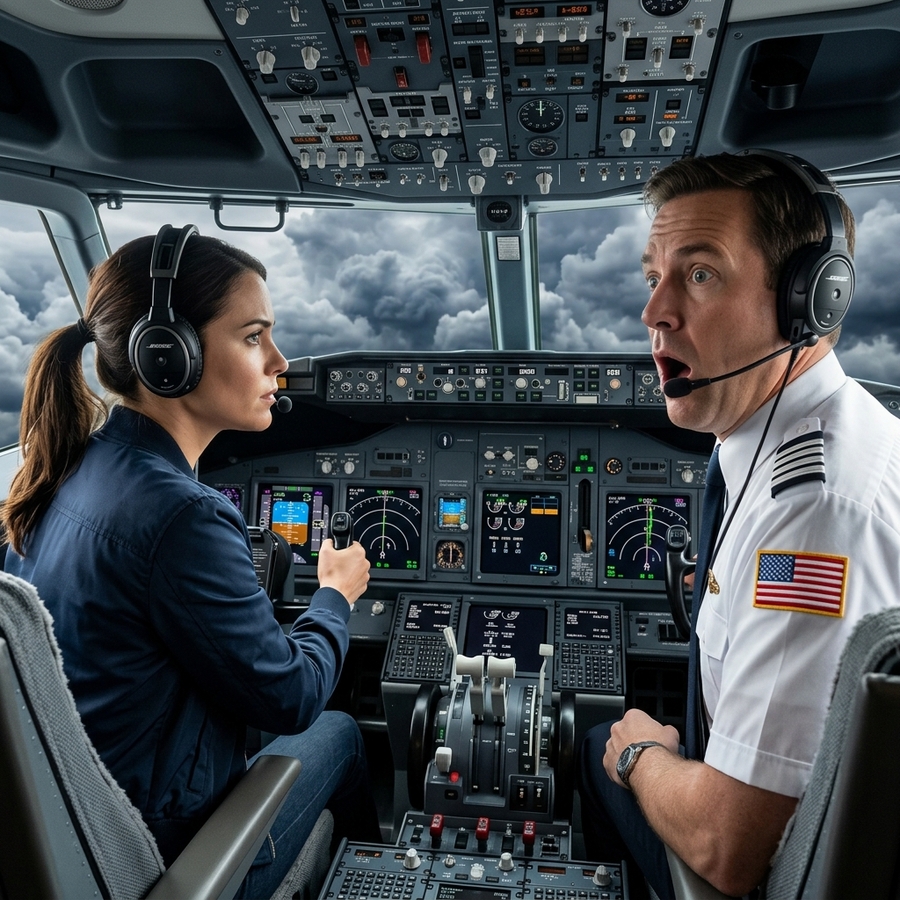 Plane With 239 Passengers Was About to Crash — Until a Passenger Woman Took Control Of The Cockpit and the Tower Went Silent