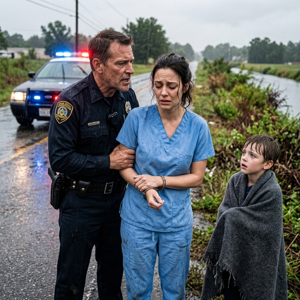 I pulled a DROWNING child from a sinking car in the pouring rain. My hands were bloody, my lungs burned, and the boy was finally breathing again.