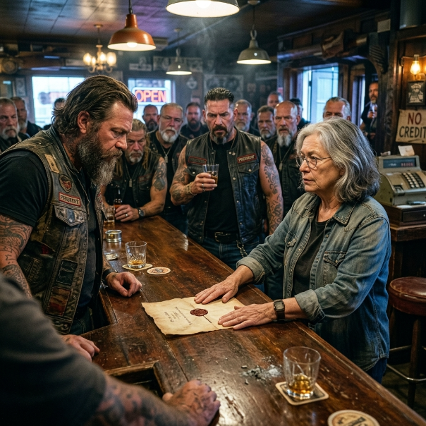 I WALKED into the hostile CLUBHOUSE, ignoring the ENFORCER’S threats as silence FELL. WHAT REMAINS UNRESOLVED?!  I could smell the STALE beer and cheap whiskey the moment I crossed the threshold. The room was packed with MEN who thought they owned the world, but they had no idea what was COMING.