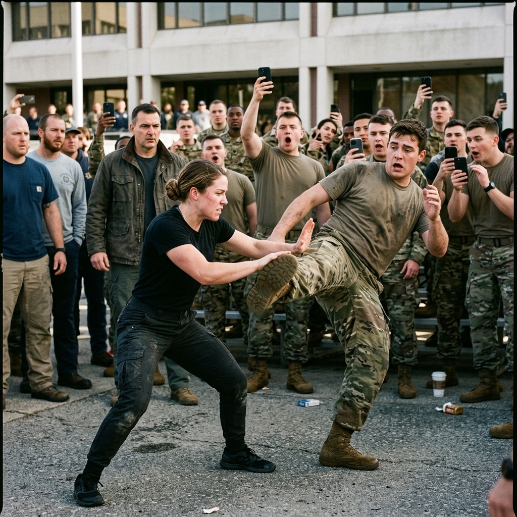 WHOLE STORY: The kick came straight for my knee. Five hundred soldiers watched. He called me a little girl, then tried to END my career with one blow.