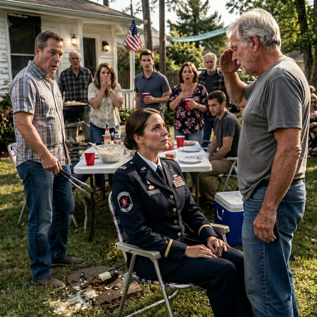 WHOLE STORY: My father POINTED the tongs at my chest and ordered me to strip my uniform in front of twenty relatives.