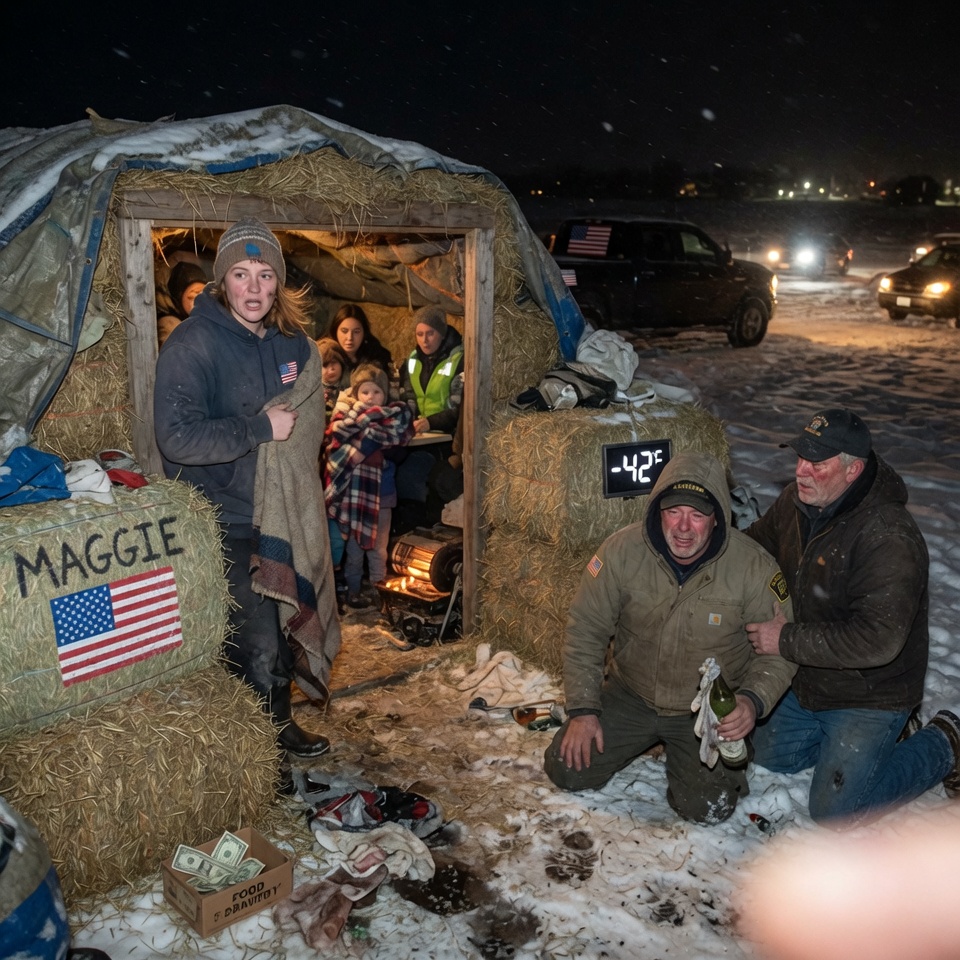 THE WIDOW LEFT WITH $4 IN THE SNOW BUILT A HAY HOUSE. BUT WHEN -42°F HIT, NOTHING PREPARED THE TOWN FOR WHAT WAITED INSIDE… THE TRUTH NO ONE HAS TOLD YET!