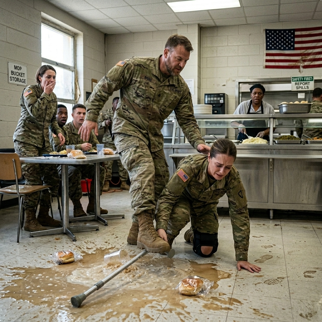 WHOLE STORY:  “Move that crutch, Lieutenant, before someone trips over your little pity parade.” The line hit the Fort Campbell dining hall before Natalie Hayes even found a steady place to breathe.