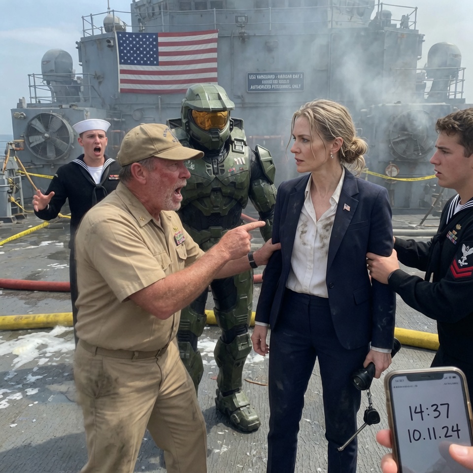 He CALLED the LIMPING MOM a CLUMSY LIABILITY on his ship. SHE SAVED his entire crew when HE panicked and froze. To HIDE his failure, he screamed ‘ARREST THAT WOMAN!’ What SHOCKING truth was waiting in the SHADOWS to DESTROY him?