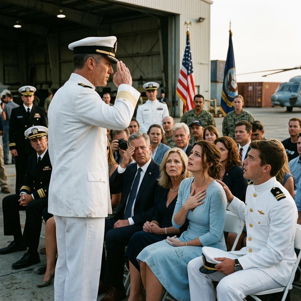 WHOLE STORY: I sat alone in the front row while my family LAUGHED at me—until the commander stopped the ceremony, saluted, and said words that SHATTERED everything I knew.