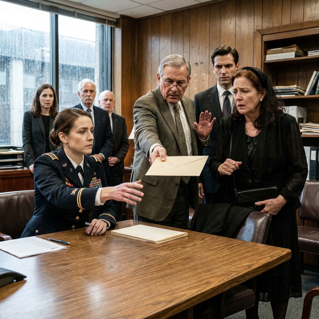 WHOLE STORY: The first time I saw my father in sixteen years, my stepbrother BLOCKED his coffin and said, “Back row, Emily.” I stayed silent until the lawyer lifted the sealed envelope.