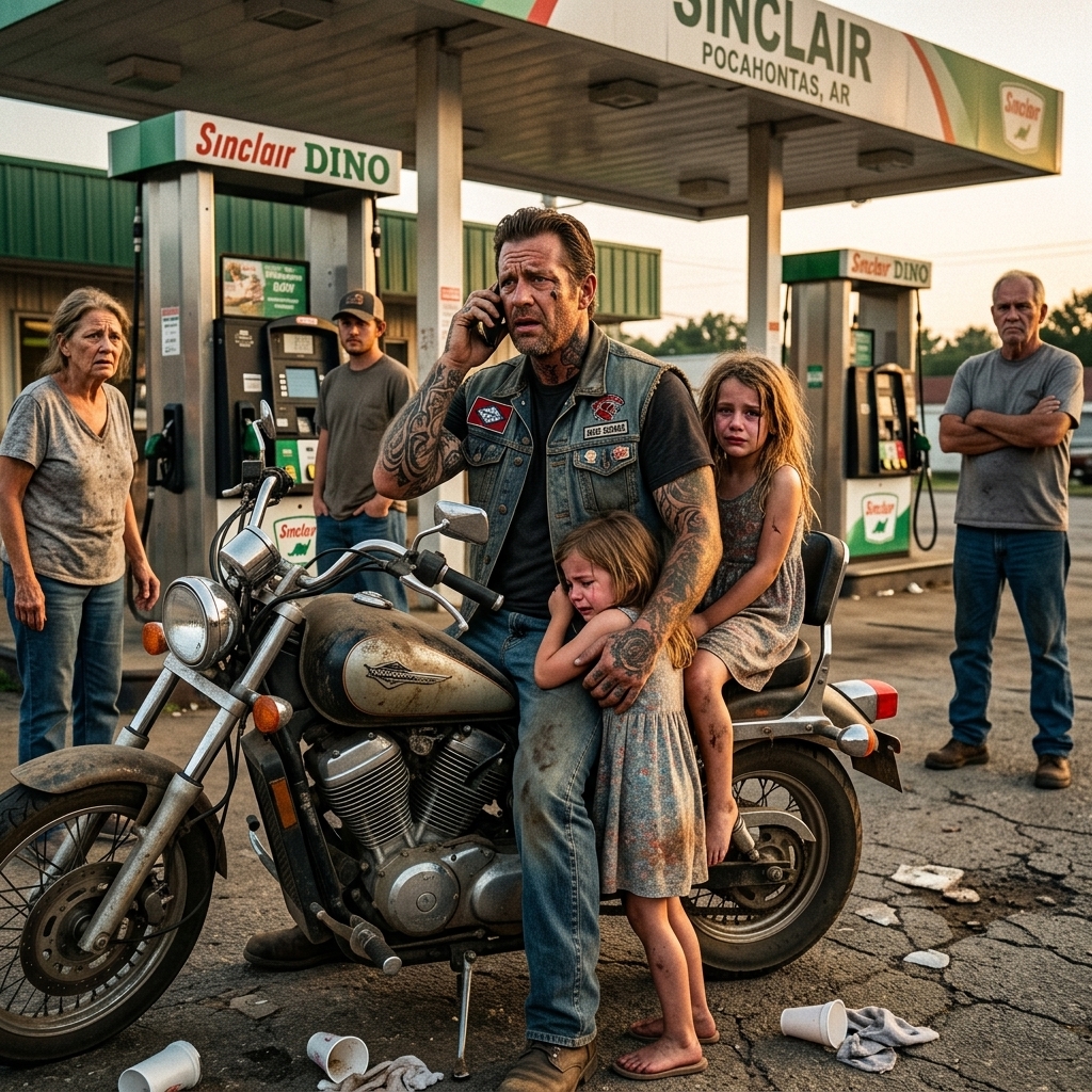 WHOLE STORY: I WAS A 6’4 TATTOOED BIKER IN A WORN BLACK LEATHER CUT WHEN I LIFTED A BAREFOOT 5-YEAR-OLD OFF THE HOT ASPHALT AT A PHILLIPS 66.