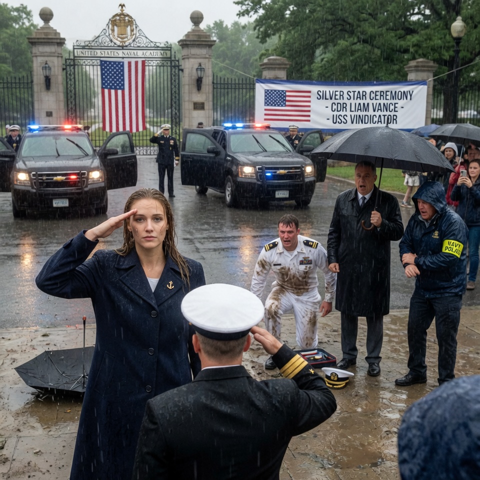 My brother THREW ME IN THE MUD at his medal ceremony. My FATHER MOCKED me. The MPs grabbed me. Then an Admiral ARRIVED and SALUTED ME. WHAT TRUTH DID THE CROWD LEARN THAT SILENCED EVERYONE?