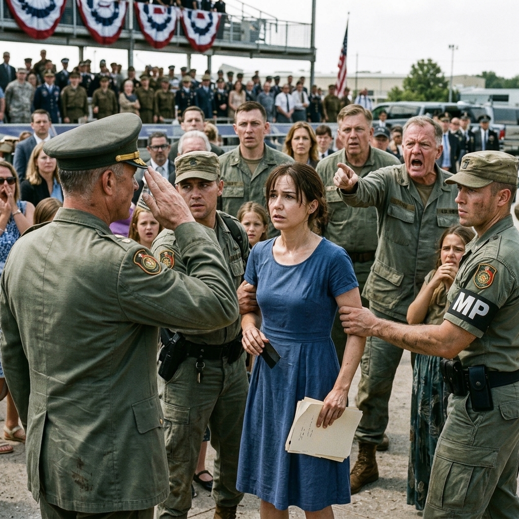 WHOLE STORY: The CEREMONY she was EXCLUDED from is about to REVEAL a name they never BOTHERED to learn—but the REAL truth is still SEALED in that dark blue folder.