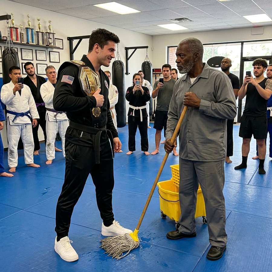 Black Belt Mocked the Old Janitor, Never Knowing He Was a Master Who Trained 3 Champions — The Karma Was Instant