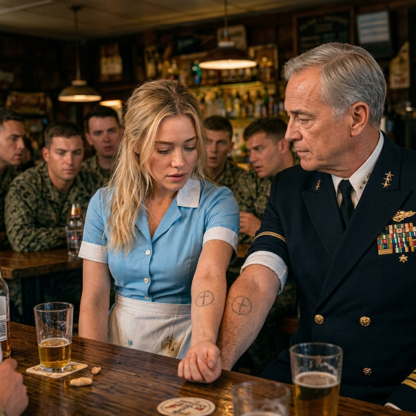When an arrogant junior Navy SEAL loudly mocked the faded tattoo on my forearm, sending a hot wave of humiliated anger up my neck, he had no idea the four-star Admiral walking up behind him was about to reveal a secret that would freeze the entire room.
