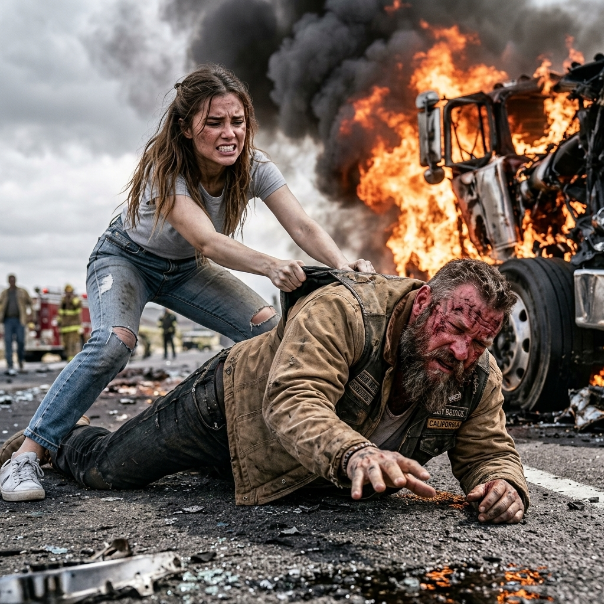 I WATCHED THE MASSIVE TRUCK DELIBERATELY CRUSH THE BIKER, BUT MY DESPERATE RESCUE ONLY TRIGGERED A NIGHTMARE.  My life was already a silent tragedy. Progressive nerve damage had stolen my hearing completely, and without an impossible $150,000 reconstructive surgery, it would soon destroy my balance forever.