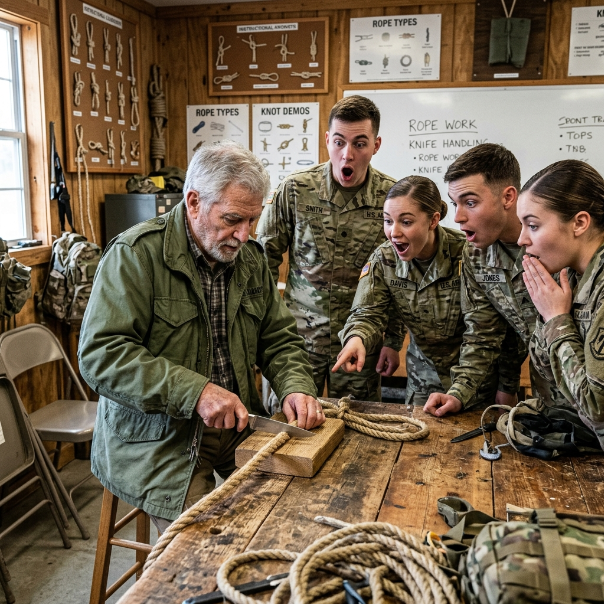 The ARROGANT instructor HUMILIATED me, calling my WWII Ka-Bar a USELESS antique. He violently REACHED to snatch it away, but suddenly, a MYSTERIOUS stranger stepped forward, halting him completely, yet doing absolutely nothing else. WILL THIS DISRESPECT GO UNPUNISHED?!