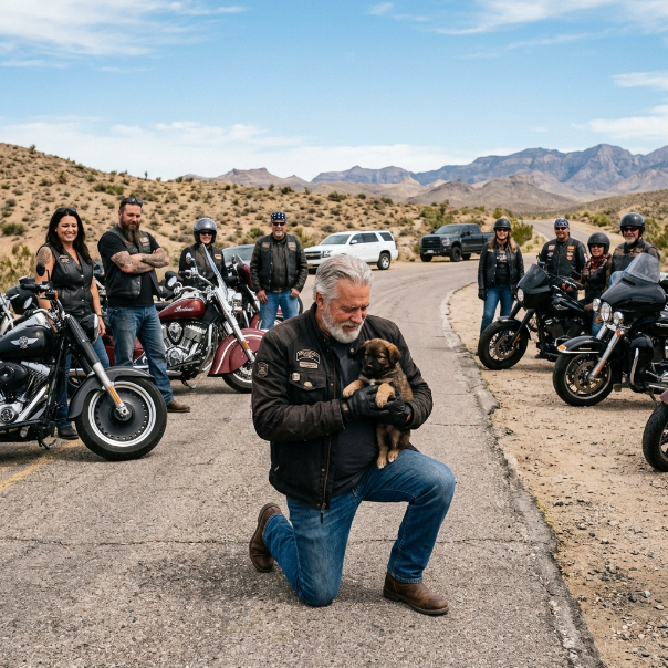 We were RIDING through the BLISTERING Mojave heat, ANGERED by the RECKLESS driver swerving ahead of us. He THREW a heavy, thrashing bag onto the scorching highway, but our shouts and horns did NOTHING to stop him. WHAT WAS HIDDEN INSIDE THAT TERRIFYING SACK?!