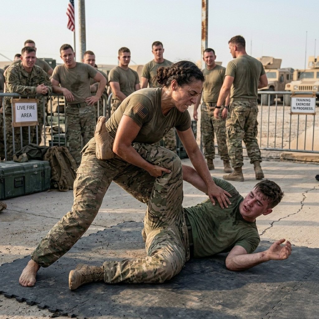 WHOLE STORY: Five hundred soldiers watched as a man TWICE my size tried to break my knee with a single kick. He called me a little girl and expected the crowd to cheer.