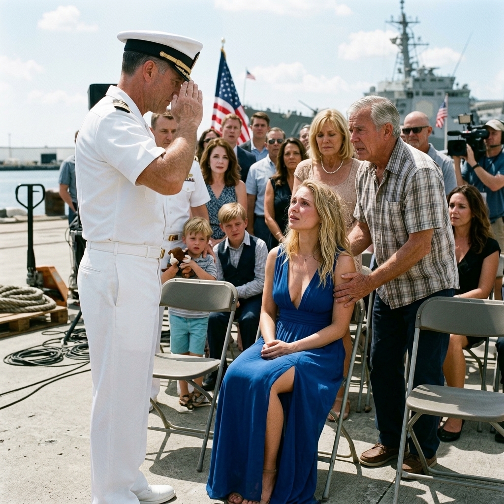 WHOLE STORY: My family treated me like an EMBARRASSMENT at my brother’s Navy SEAL ceremony—until the commander stopped everything, saluted me, and said words that left the crowd gasping.